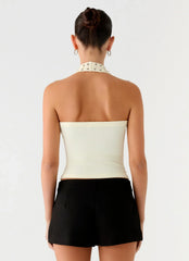 Scarla Halter Top - Yellow