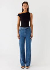 No Answer Bodysuit - Black