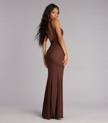 Erica Mesh Open Back Mermaid Formal Dress