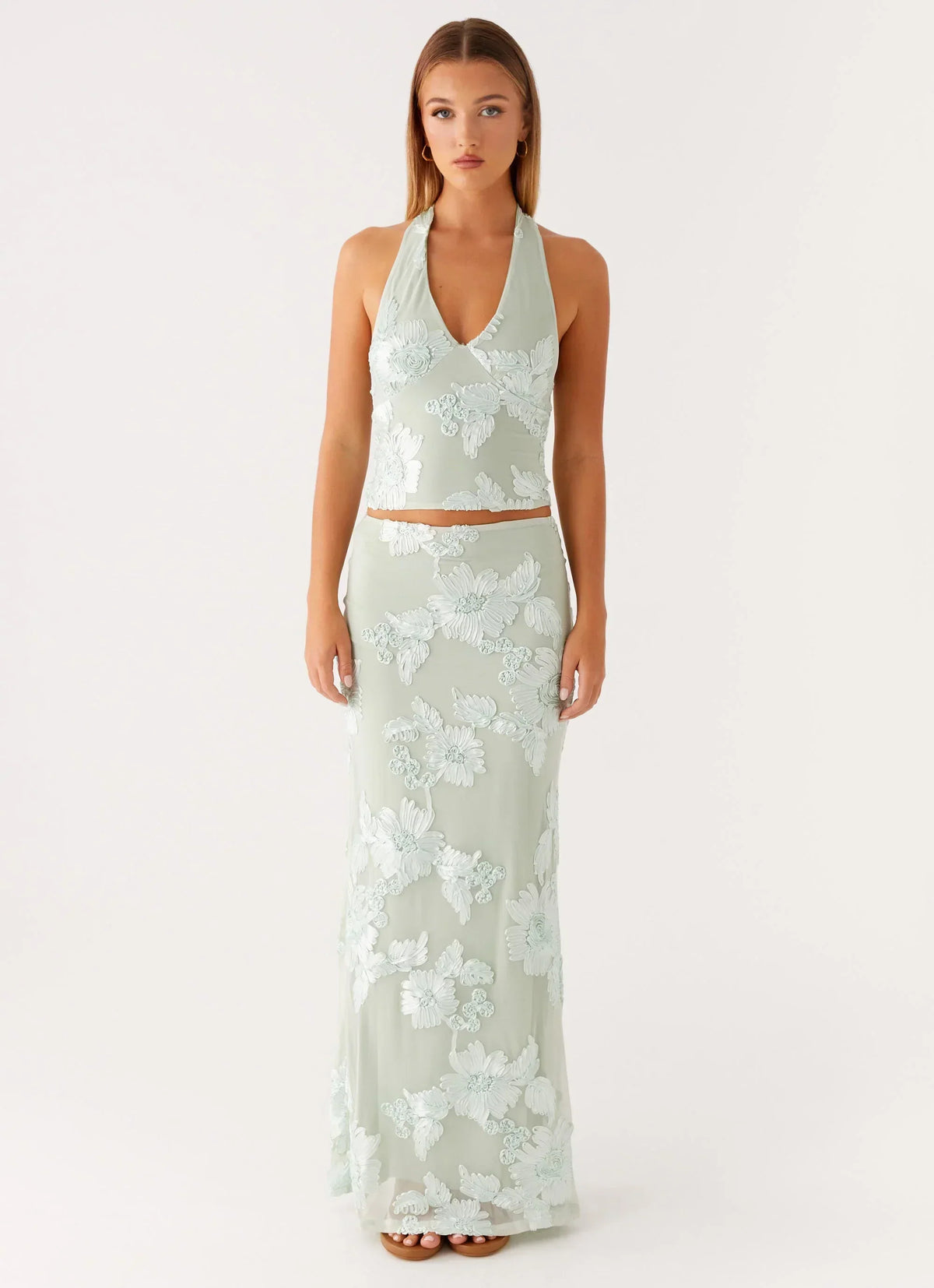 Radiate Maxi Skirt - Sage