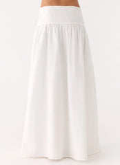 Jayne Maxi Skirt - White