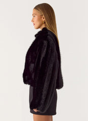 Naylor Faux Fur Jacket - Black