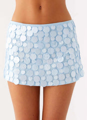 Movie Star Mini Skirt - Blue