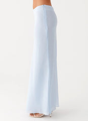 Michaella Chiffon Maxi Skirt - Blue