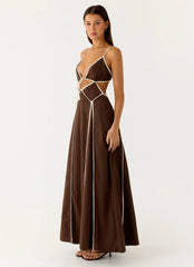 Kerli Maxi Dress - Cool Chocolate