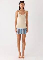 Lion Heart Knit Mini Dress - Ivory