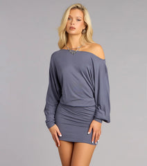 All Yours Off-Shoulder Mini Dress