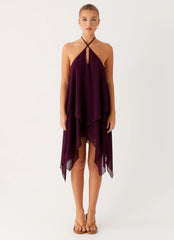 Dalenti Midi Dress - Plum