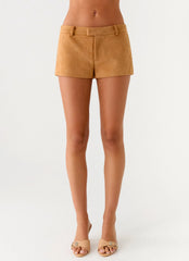 Thats Chill Mini Shorts - Brown