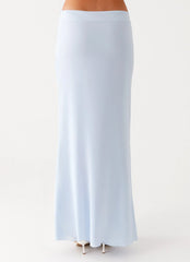 Michaella Chiffon Maxi Skirt - Blue