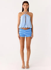 Jisoo Halter Top - Blue