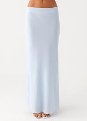Michaella Chiffon Maxi Skirt - Blue