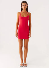 Palm Beach Mini Dress - Pink