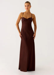 Joanie Maxi Dress - Chocolate