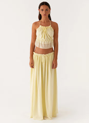 Zaya Backless Top - Yellow