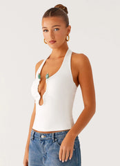 Diego Halter Top - Off White