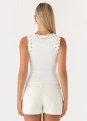 Play For It Top - Ivory