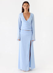 Remee Maxi Skirt - Blue