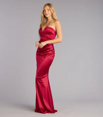 Sherry Satin Mermaid Formal Dress