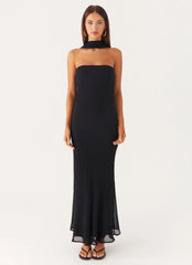 Under The Pagoda Maxi Dress - Black