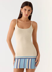 Lion Heart Knit Mini Dress - Ivory