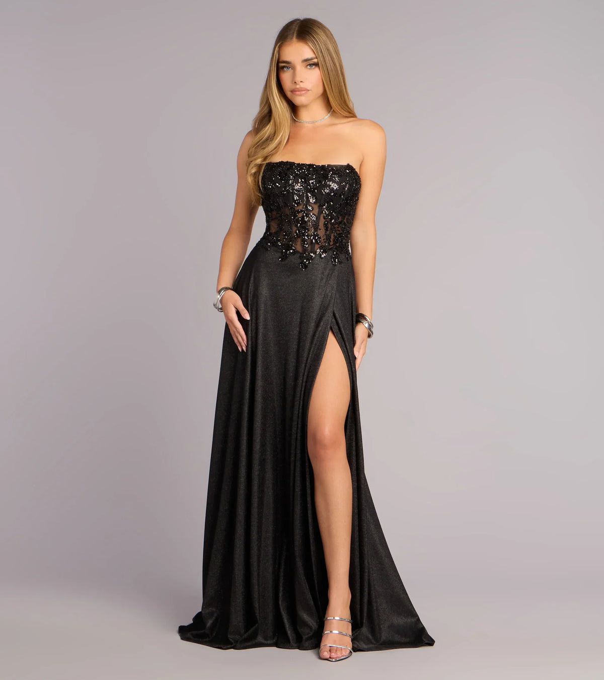 Alessandra Corset A-Line Formal Dress