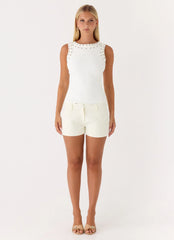 Play For It Top - Ivory