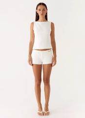 Lulita Belted Shorts - White