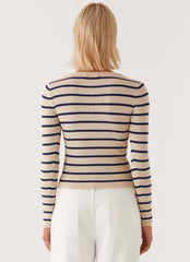 Marlie Knit Top - Multi Stripe